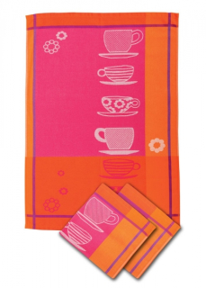 Bavlněné utěrky Orange Café 3 ks